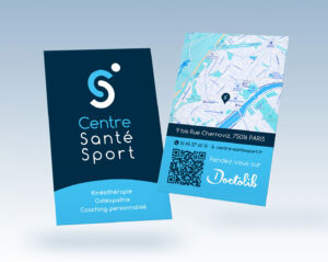 Carte de Visite Centre Santé Sport